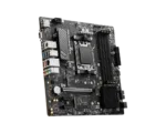 MSI   PRO B650M-P   Processor family AMD   Processor socket AM5   DDR5   Memory slots 4   Supported hard disk drive interfaces 	SATA, M.2   Number of SATA connectors 4   Chipset AMD B650   mATX