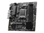MSI   PRO B650M-P   Processor family AMD   Processor socket AM5   DDR5   Memory slots 4   Supported hard disk drive interfaces 	SATA, M.2   Number of SATA connectors 4   Chipset AMD B650   mATX