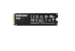 Samsung 990 PRO SSD M.2 2280, matomas iš šono su jungtimis