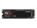 Samsung 990 PRO SSD M.2 2280, matomas iš šono su jungtimis