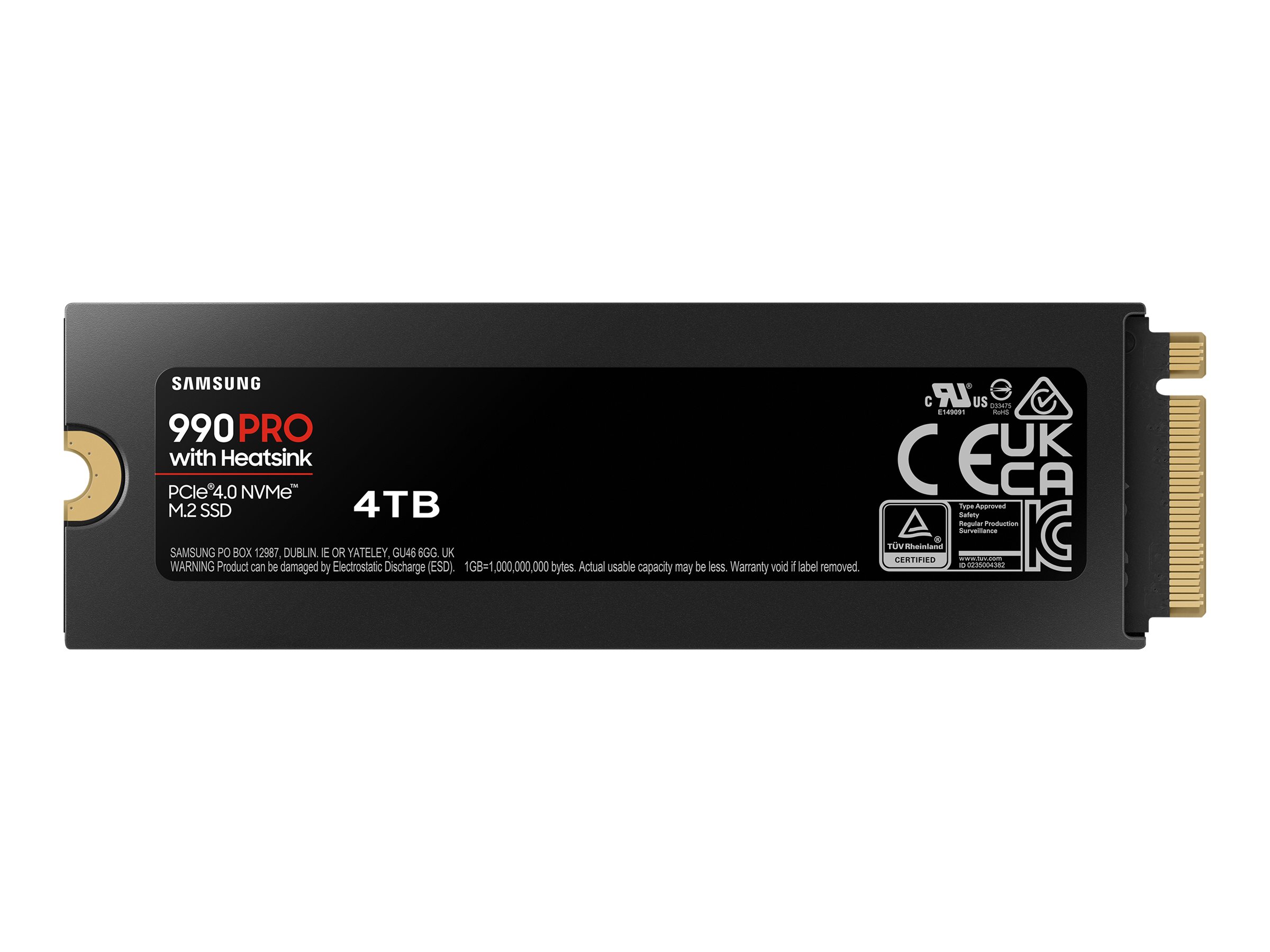 410053-mz-v9p4t0cw-8806094946857-0.webp Samsung 990 PRO su Heatsink, 4000 GB, M.2 NVMe SSD