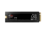 SSD Samsung 990 PRO su aušintuvu, matomas iš šono