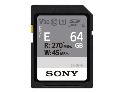 Sony   UHS-II Memory Card   SF-E SDXC Class10   64 GB   SDXC Memory Card   Flash memory class U3, V30