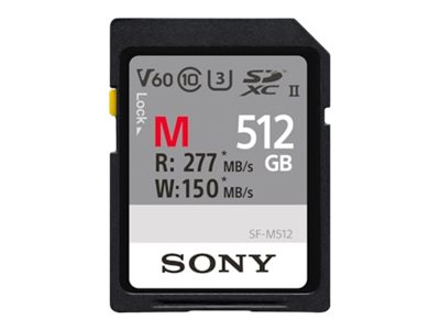 410909-sfm512-sym-0.webp Sony UHS-II SDXC Memory Card SF-M 512 GB SDXC Flash memory class 10, U3, V60