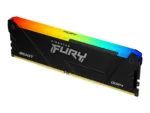 Atminties modulis Kingston FURY Beast RGB, matomas iš šono, su 288-pin DIMM jungtimis