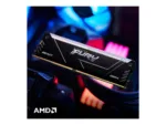 Atminties modulis Kingston FURY Beast RGB, matomas iš šono, su 288-pin DIMM jungtimis