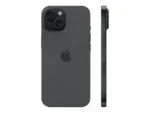 Apple   iPhone 15   Black   6.1 ”   Super Retina XDR   2556 x 1179 pixels   A16 Bionic   Internal RAM 6 GB   256 GB   Dual SIM   4G   Main camera resolution 48+12 MP   Secondary camera resolution 12 MP   iOS   17