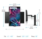 Benq   USB-C Monitor   PD3205UA   31.5 ”   IPS   UHD   16:9   60 Hz   5 ms   3840 x 2160   350 cd/m²   HDMI ports quantity 1   Black   Warranty 36 month(s)   Warranty 36 month(s)