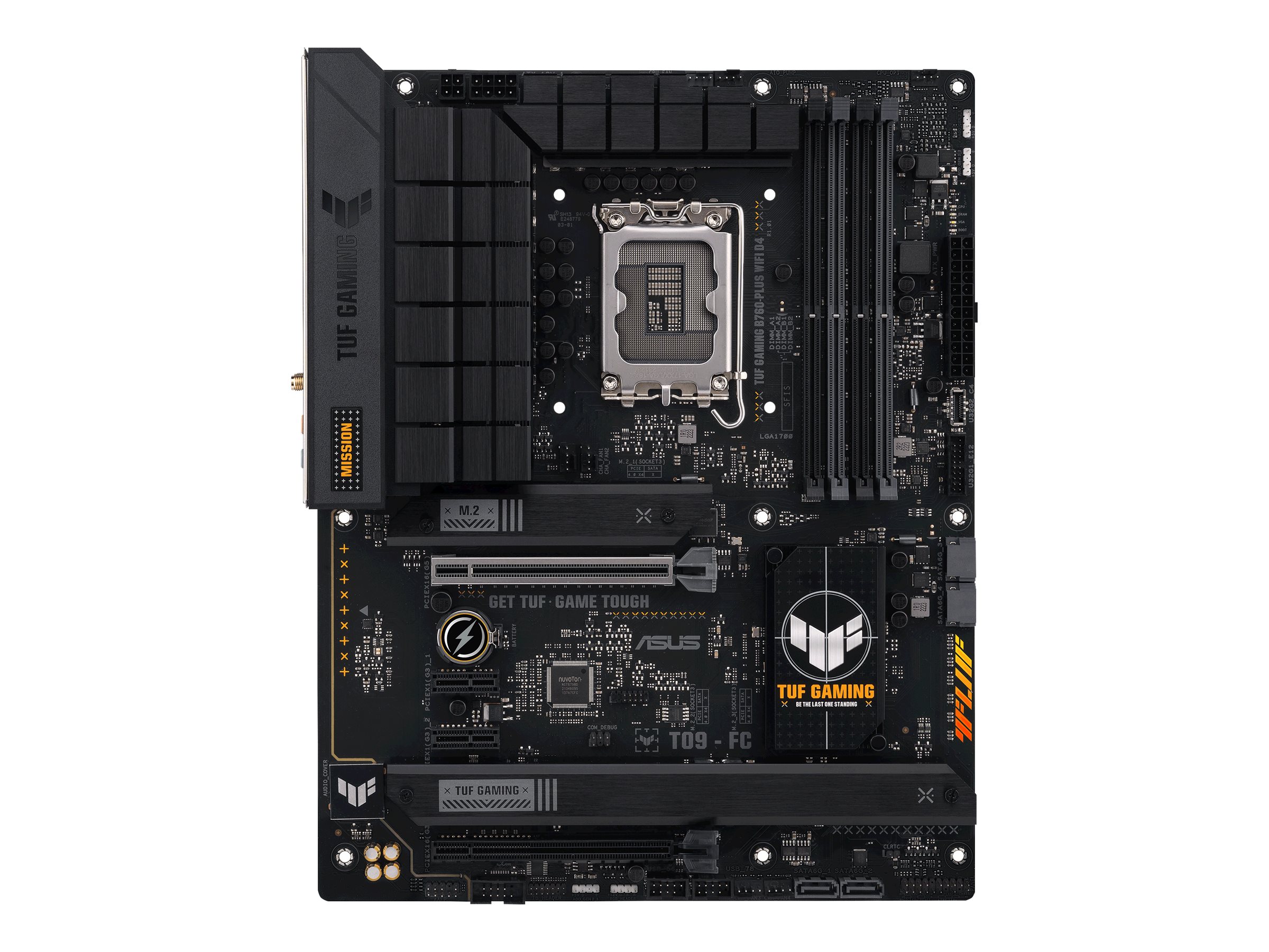 412328-90mb1df0-m1eay0-4711387009499-0.webp Asus TUF GAMING B760-PLUS WIFI Processor family Intel Processor socket LGA1700 DDR4 Supported hard disk drive interfaces SATA, M.2 Number of SATA connectors 4
