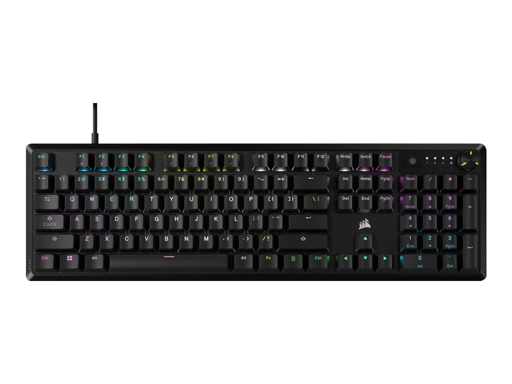 413454-ch-910971e-na-840006666707-0.webp Corsair Mechanical Gaming Keyboard K70 CORE RGB Gaming keyboard Wired N/A Black USB Type-A RED