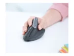 Pelė Logitech MX VERTICAL, šoninis vaizdas, rodo ergonomišką formą