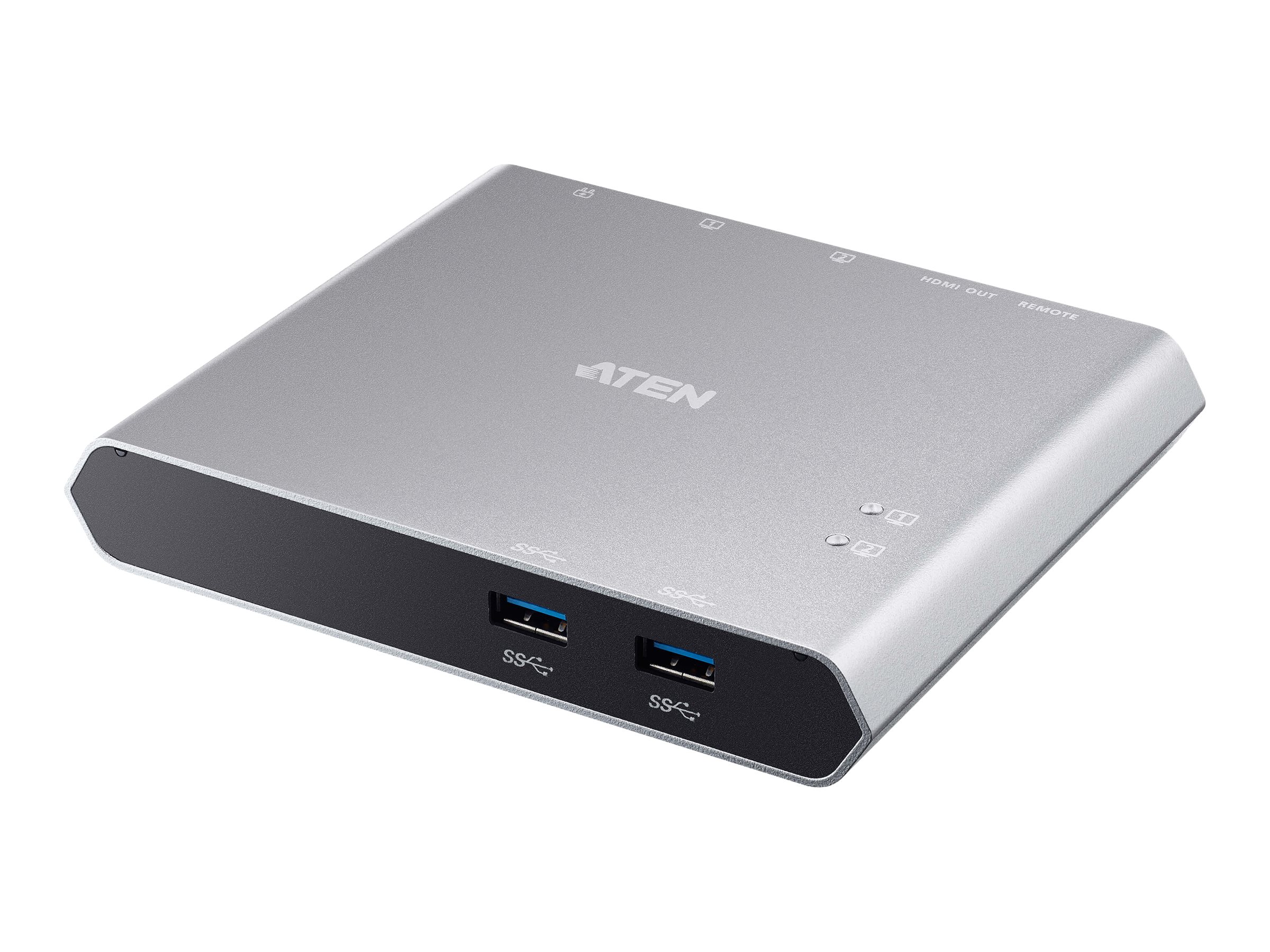 414032-us3310-at-4719264648991-0.webp Aten US3310-AT 2-Port USB-C Dock Switch with Power Pass-through