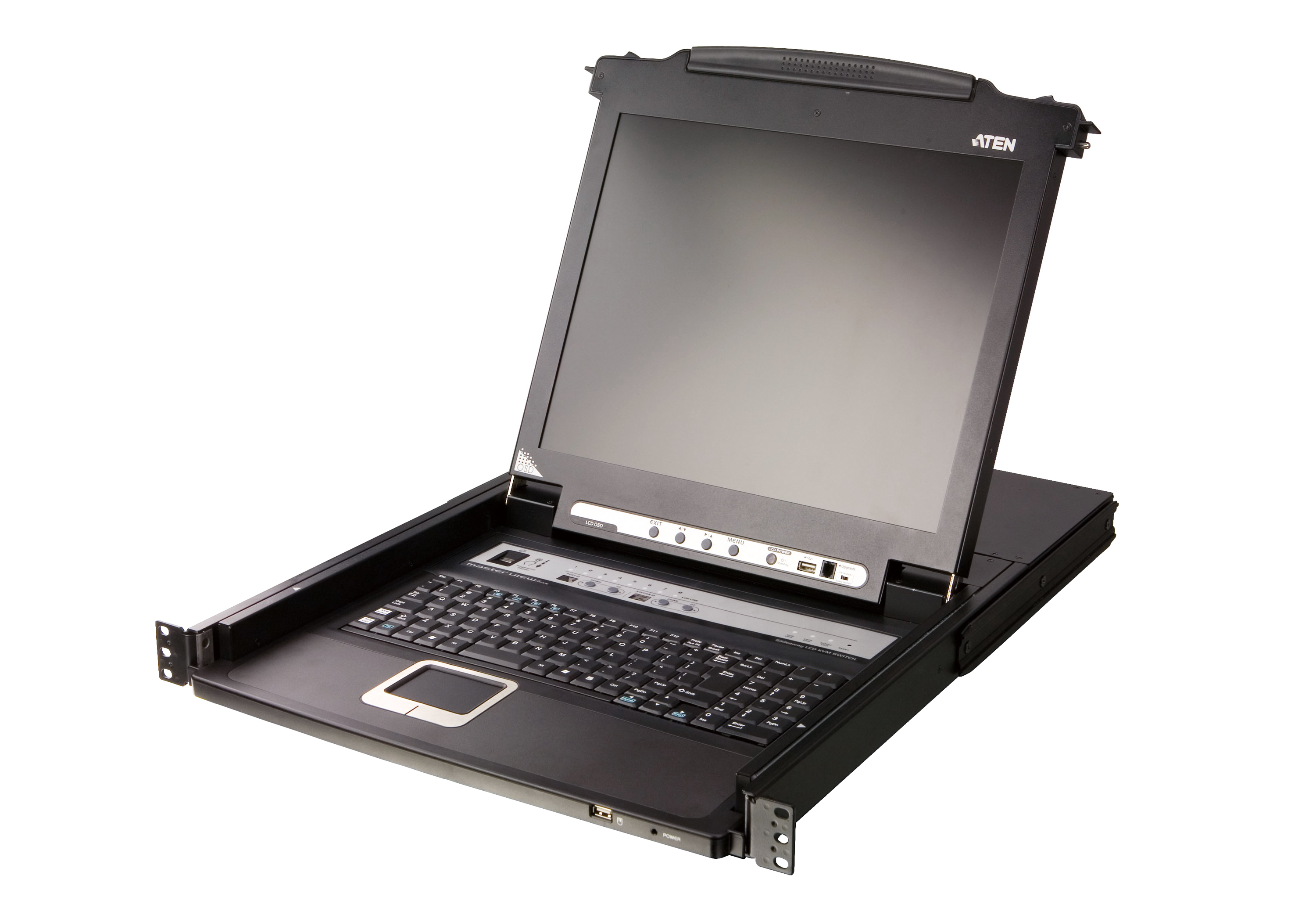 414227-cl5708m-ata-ag-4719264642449-0.webp Aten 8-Port PS/2-USB VGA 17″ LCD KVM Switch with Daisy-Chain Port and USB Peripheral Support CL5708M