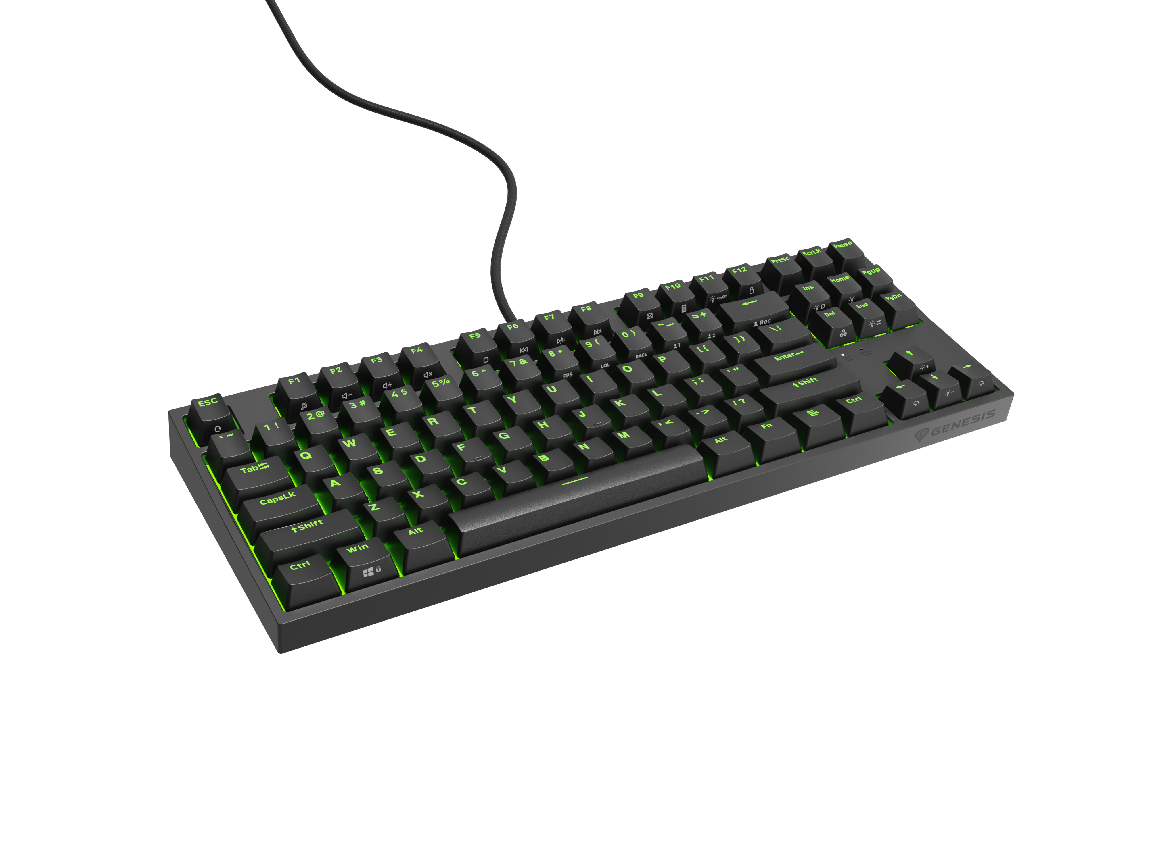 414643-nkg-2069-5901969443196-0.webp Genesis THOR 404 TKL Mechanical Gaming Keyboard Wired US RGB Black USB-A Gateron Yellow Pro