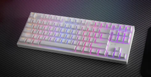 Genesis   THOR 404 TKL   Mechanical Gaming Keyboard   Wired   US   RGB   White   USB-A   Gateron Yellow Pro