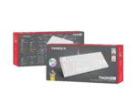Genesis   THOR 404 TKL   Mechanical Gaming Keyboard   Wired   US   RGB   White   USB-A   Gateron Yellow Pro
