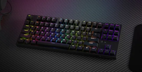 Genesis   THOR 404 TKL   Mechanical Gaming Keyboard   Wired   US   RGB   Black   USB-A   Kailh Box Brown V2