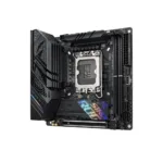 Asus   ROG STRIX B760-I GAMING WIFI   Processor family Intel   Processor socket LGA1700   DDR5 SDRAM   Supported hard disk drive interfaces M.2, SATA   Number of SATA connectors 4