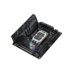 Asus   ROG STRIX B760-I GAMING WIFI   Processor family Intel   Processor socket LGA1700   DDR5 SDRAM   Supported hard disk drive interfaces M.2, SATA   Number of SATA connectors 4
