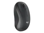 Pelė Logitech M240, matoma iš šono su Bluetooth jungtimi