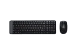 Logitech   Combo Wireless Keyboard and Mouse   MK220   Keyboard and Mouse   Wireless   Mouse included   US   Black   N/A