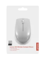 Lenovo   Compact Mouse with battery   300   Wireless   Arctic Grey