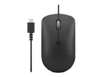 Lenovo   Compact Mouse   400   Wired   USB-C   Raven black