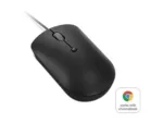 Lenovo   Compact Mouse   400   Wired   USB-C   Raven black
