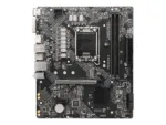 MSI   PRO H610M-G   Processor family Intel   Processor socket LGA1700   DDR5   Supported hard disk drive interfaces SATA, M.2   Number of SATA connectors 4