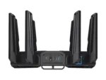 Quad-band Gaming Router (EU+UK)   ROG Rapture GT-BE98   802.11ax   10/100/1000 Mbit/s   Ethernet LAN (RJ-45) ports 1   Mesh Support Yes   MU-MiMO Yes   5G   Antenna type External   1 x USB 3.2 Gen1, 1 x USB 2.0