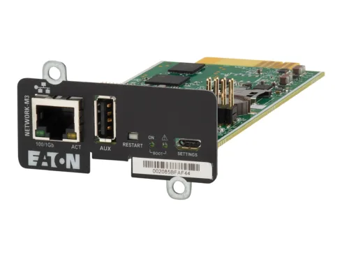 Eaton   Cybersecure Gigabit NETWORK-M3 Card for UPS and PDU   Network-M3
