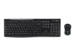 Logitech MK270   Keyboard and Mouse Set   Wireless   US   Black