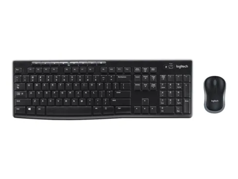 Logitech MK270   Keyboard and Mouse Set   Wireless   US   Black