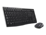 Logitech MK270   Keyboard and Mouse Set   Wireless   US   Black