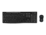 Logitech MK270   Keyboard and Mouse Set   Wireless   US   Black