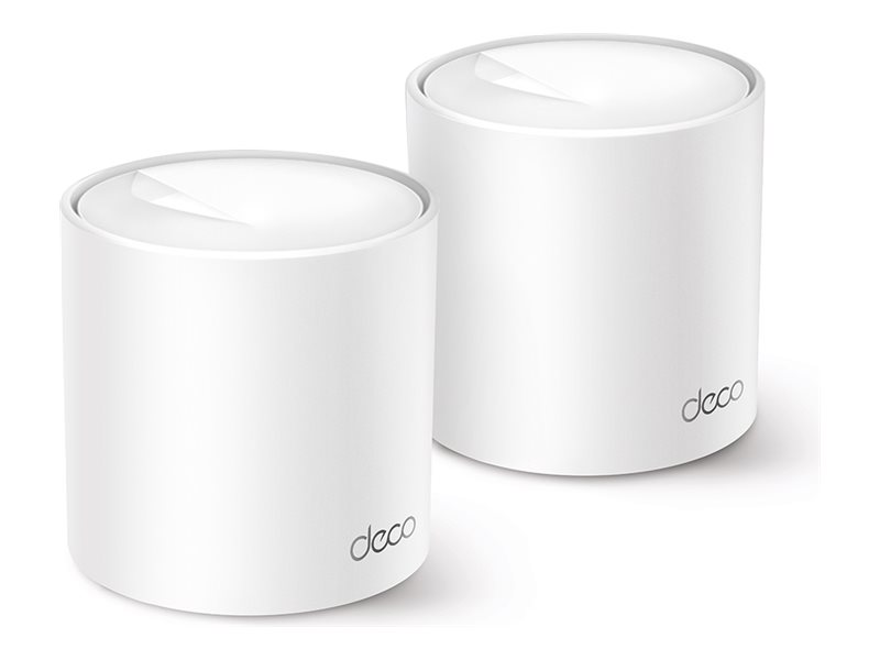 420364-deco-x10-2-pack-4895252503173-0.webp AX1500 Whole Home Mesh Wi-Fi 6 System Deco X10 (2-pack) 802.11ax 10/100/1000 Mbit/s Ethernet LAN (RJ-45) ports 1 Mesh Support Yes MU-MiMO Yes No mobile broadband Antenna type Internal