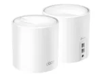 AX1500 Whole Home Mesh Wi-Fi 6 System   Deco X10 (2-pack)   802.11ax   10/100/1000 Mbit/s   Ethernet LAN (RJ-45) ports 1   Mesh Support Yes   MU-MiMO Yes   No mobile broadband   Antenna type Internal