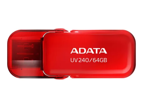 ADATA UV240 USB atmintinė, 64 GB, USB 2.0, raudona