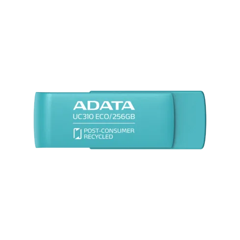 ADATA   USB Flash Drive   UC310 ECO   256 GB   USB 3.2 Gen1   Green