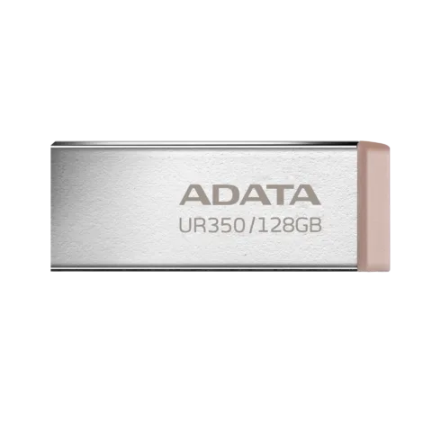 ADATA USB atmintinė UR350 128 GB su USB 3.2 Gen1 sąsaja, ruda