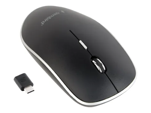 Gembird Silent Optical Mouse MUSW-4BSC-01, belaidis, USB-C, juodas