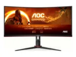 AOC   Gaming Monitor   CU34G2XP/BK   34 ”   VA   21:9   180 Hz   1 ms   3440 x 1440 pixels   HDMI ports quantity 2   Black