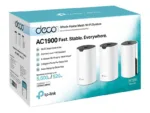 AC1900 Whole Home Mesh Wi-Fi System   Deco S7 (3-pack)   802.11ac   10/100/1000 Mbit/s   Ethernet LAN (RJ-45) ports 1   Mesh Support Yes   MU-MiMO Yes   No mobile broadband   Antenna type Internal