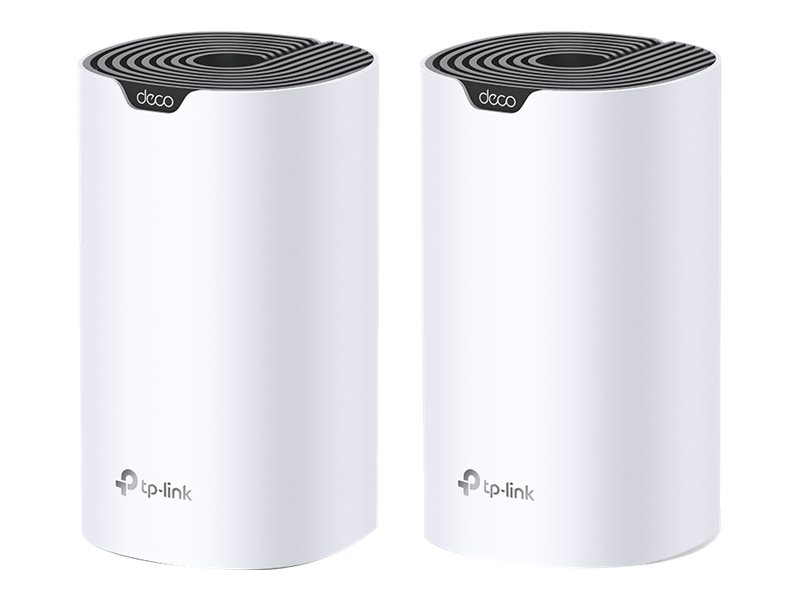 421622-deco-s7-2-pack-6935364073039-0.webp AC1900 Whole Home Mesh Wi-Fi System Deco S7 (2-pack) 802.11ac 10/100/1000 Mbit/s Ethernet LAN (RJ-45) ports 1 Mesh Support Yes MU-MiMO Yes No mobile broadband Antenna type Internal