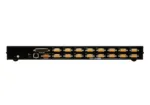 Aten   1-Local/Remote Shared Access 16-Port PS/2-USB VGA KVM Over IP Switch   CS1716I-AT-G   1 x SPHD Male (Yellow), 16 x SPHD Female (Yellow), 1 x DB-25 Male, 1 x DC Jack, 1 x RJ-45 Female, 1 x RJ-11, 1 x USB Type A Female