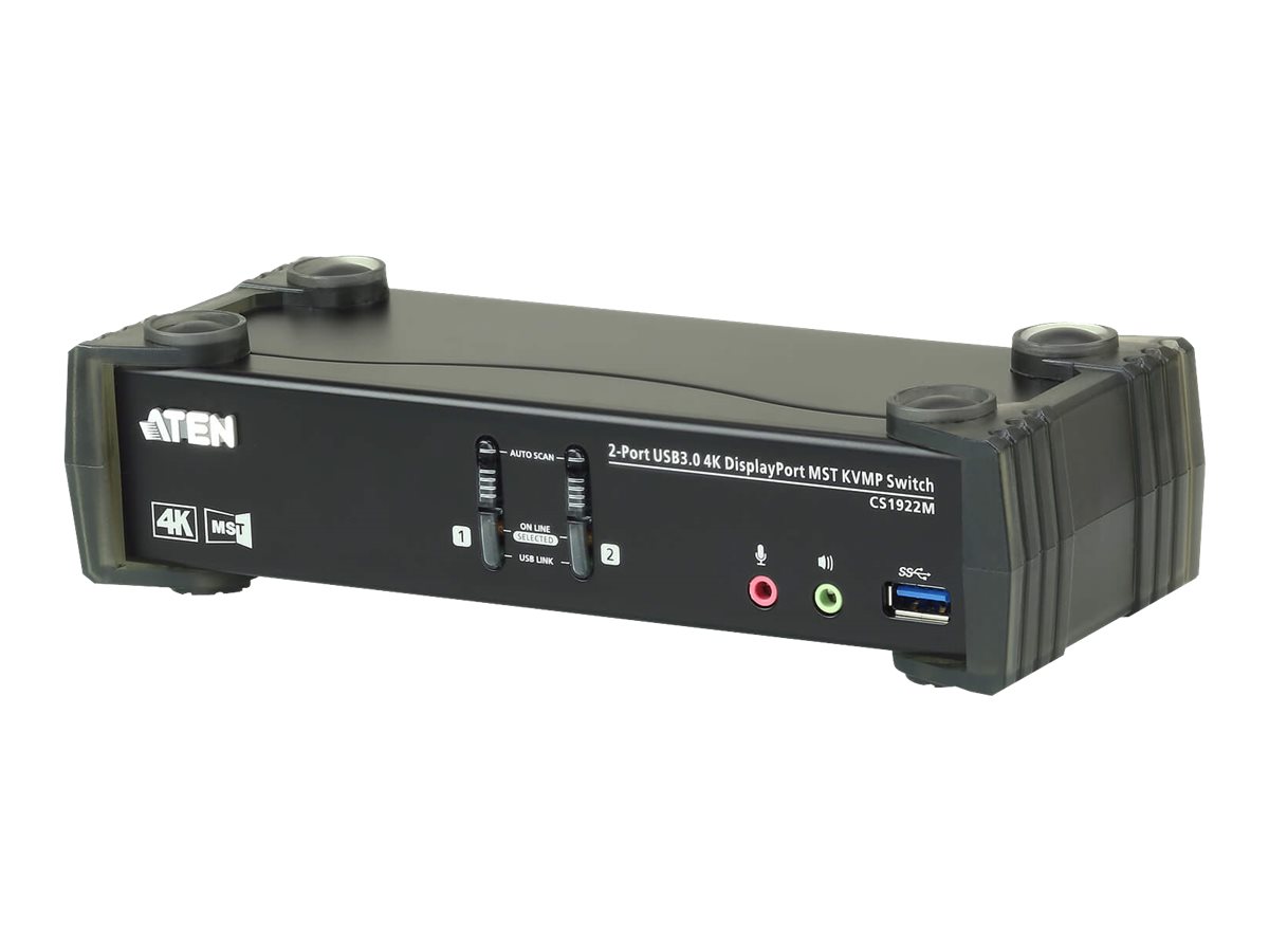422543-cs1922m-at-g-4719264645822-0.webp Aten 2-Port USB 3.0 4K DisplayPort MST KVMP Switch CS1922M-AT-G