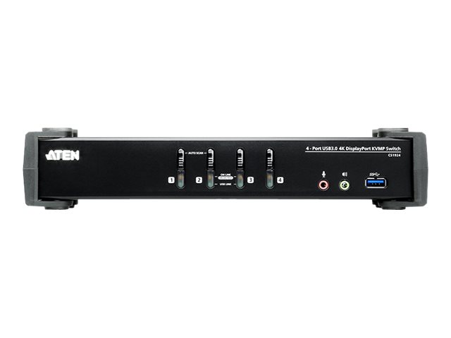 422544-cs1924-at-g-4719264644771-0.webp Aten 4-Port USB 3.0 4K DisplayPort KVMP Switch CS1924-AT-G
