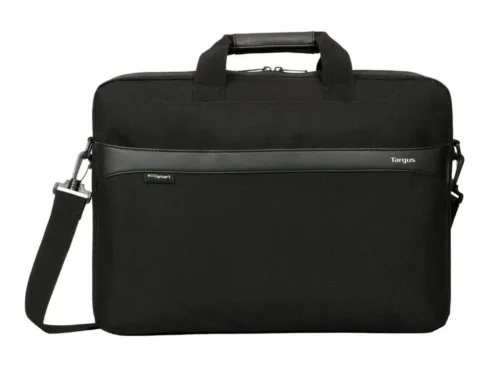 Targus   TBS576GL   GeoLite EcoSmart Essential Laptop Case   Fits up to size 13-14 ”   Slipcase   Black   Shoulder strap