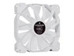 Corsair   140mm White PWM Fan, Dual Fan Kit with Lighting Node CORE   iCUE SP140 RGB ELITE Performance   Case Fan