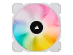 Corsair   120mm White PWM Fan, Triple Pack with Lighting Node CORE   iCUE SP120 RGB ELITE Performance   Case Fan